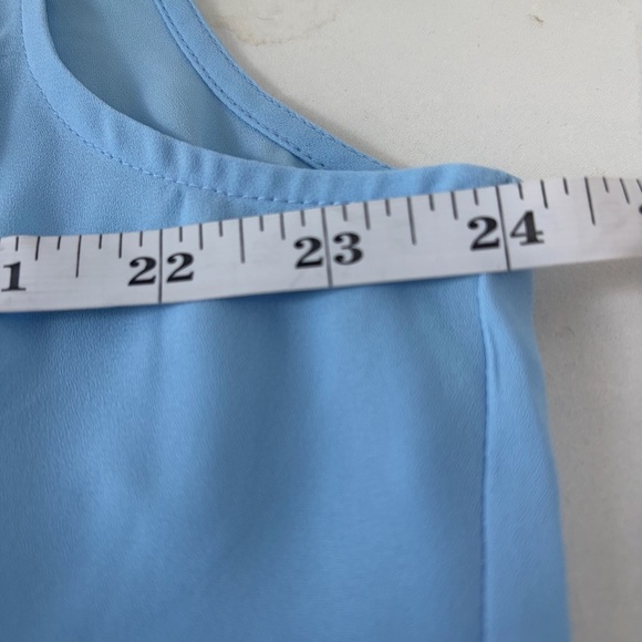 Womens Ann Taylor Sky Blue Sleeveless Blouse Top – Size XL - Picture 5 of 7